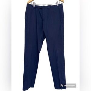 Valentino pant men 34 casual straight navy blue